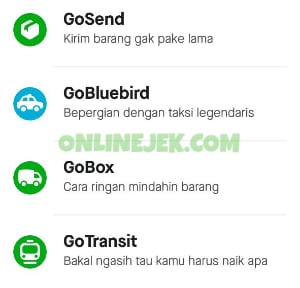 Pilih GoBox di aplikasi